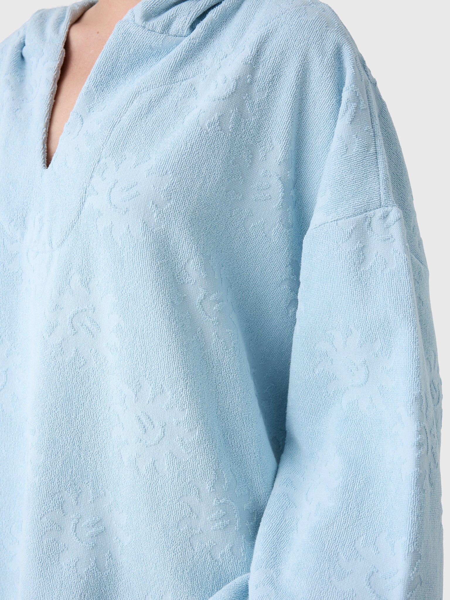Hunza G Women's Sunny Towelling Hooded Poncho - Saint Bernard