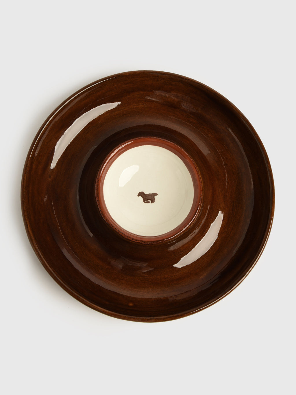 Caitlin Rounds Antiques Horse Platter - Saint Bernard