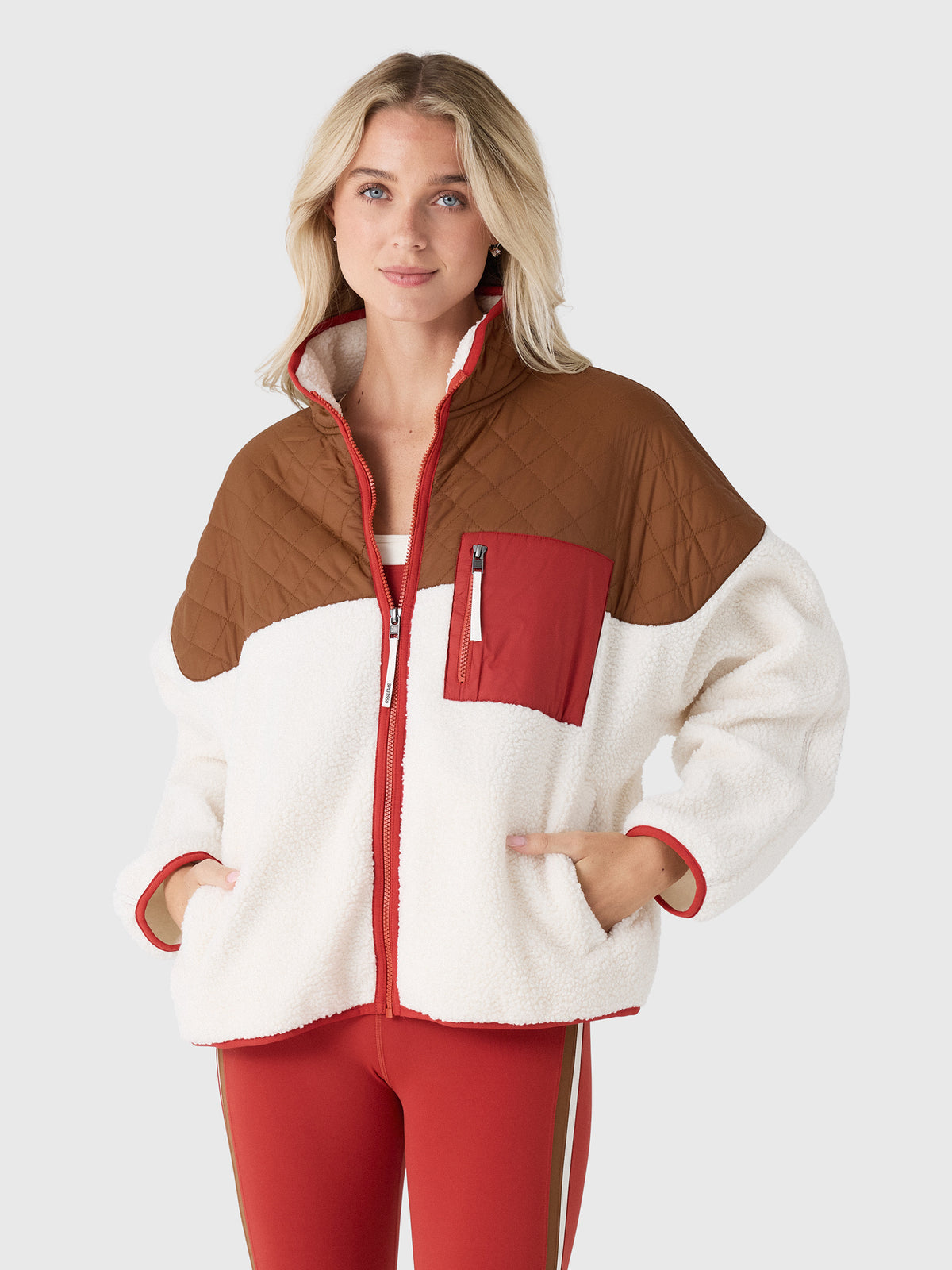 Splits59 Women's Skylar Sherpa Jacket - Saint Bernard
