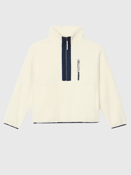 Splits59 Women's Reese Sherpa Half-Zip Pullover - Saint Bernard