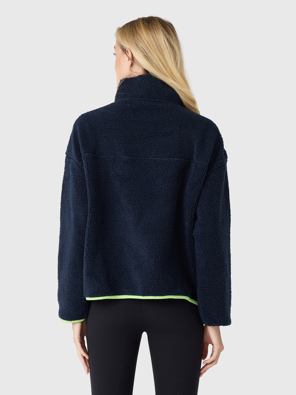 Splits59 Women's Reese Sherpa Half-Zip Pullover - Saint Bernard
