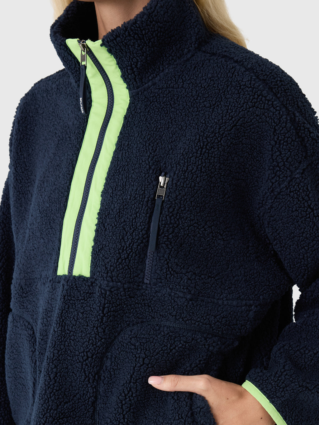Splits59 Women's Reese Sherpa Half-Zip Pullover - Saint Bernard
