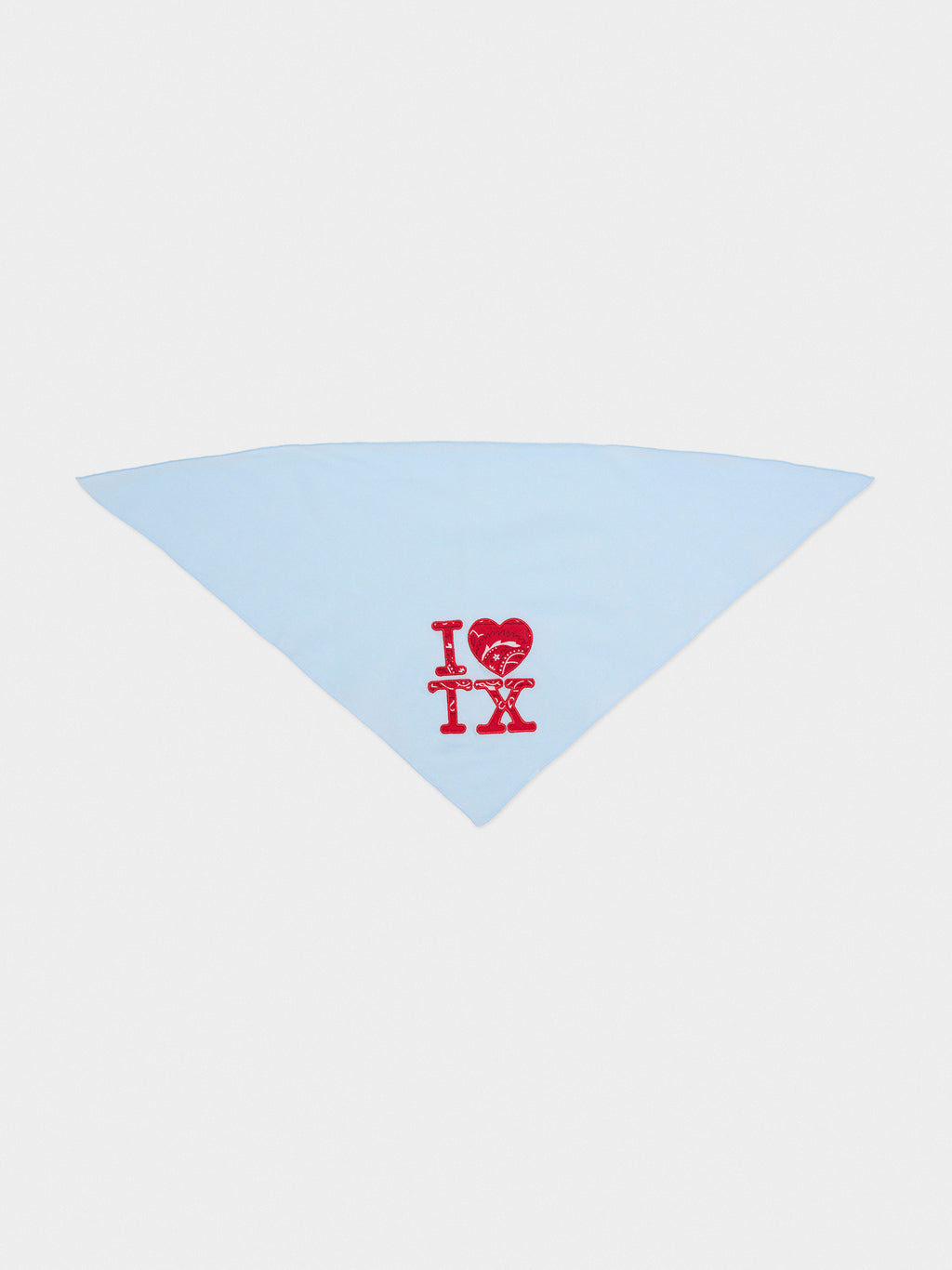 Stitched In The City I Heart TX Dog Bandana - Saint Bernard