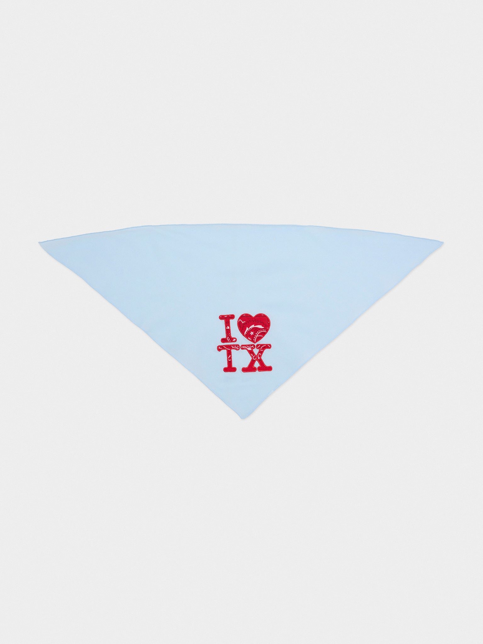 Stitched In The City I Heart TX Dog Bandana - Saint Bernard