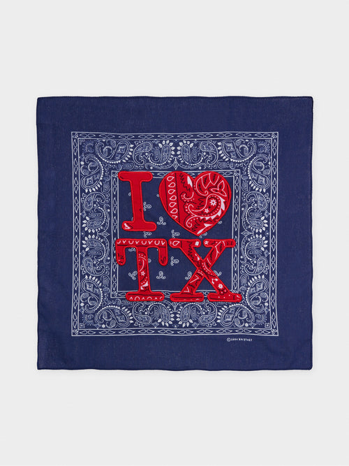 Stitched In The City I Heart TX Mini Bandana