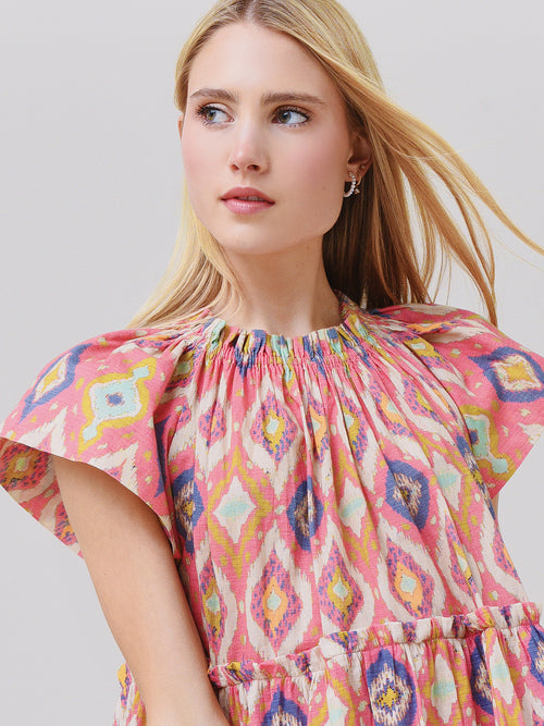 Charina Sarte Women's Ikat A-Line Dress