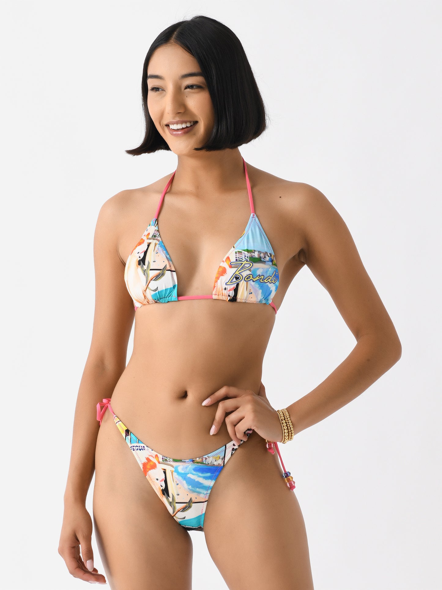 Its Now Cool Women's The Triangle Bikini Top - Saint Bernard