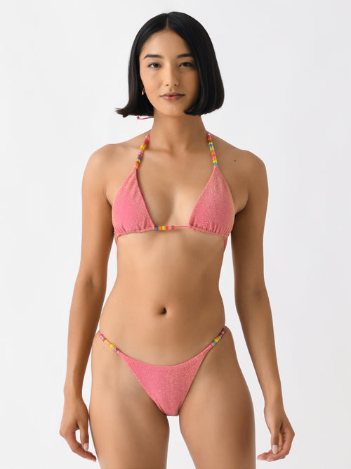Its Now Cool Women's The Micro Tri Bikini Top