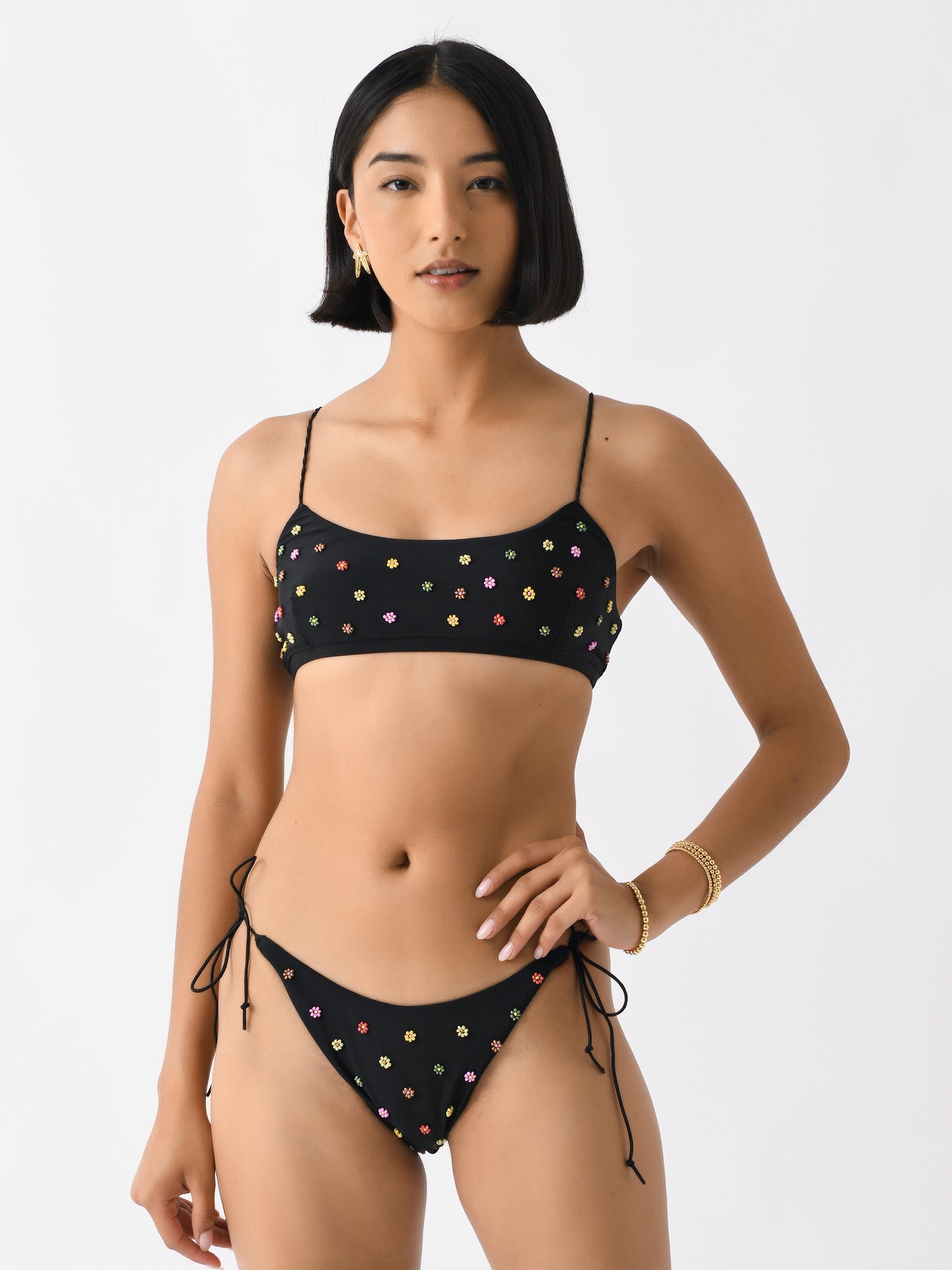 Its Now Cool Women's The Crop Bikini Top - Saint Bernard