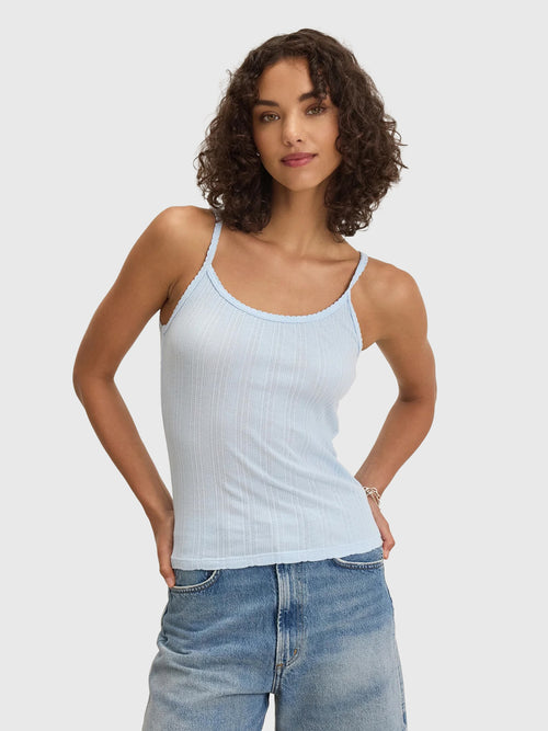 Velvet Women's Iniku Pointelle Tank Top