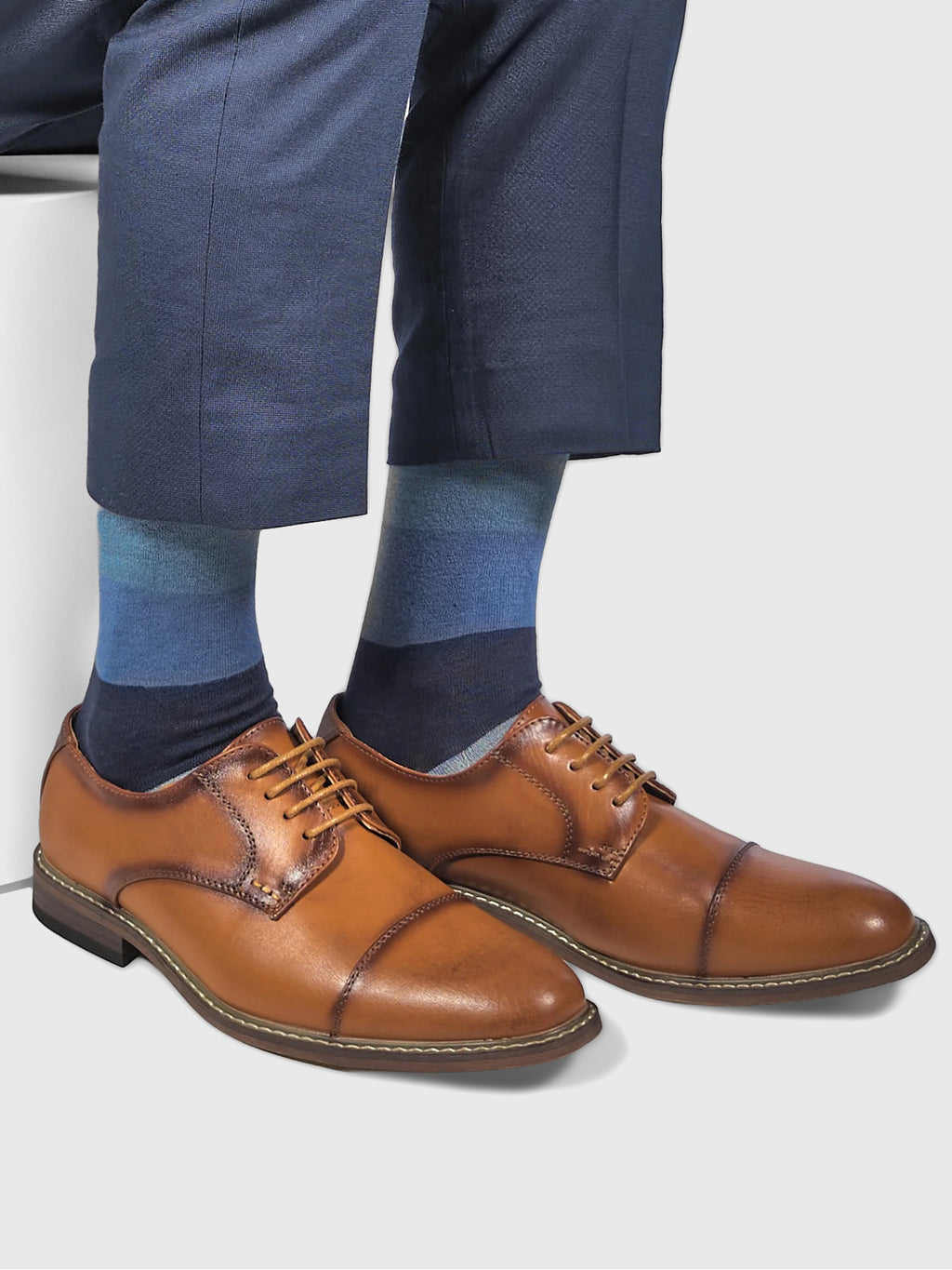 Dead Soxy Men's Irving Bamboo Dress Socks - Saint Bernard