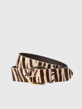 Loeffler Randall Women's Isaac Zebra Belt - Saint Bernard