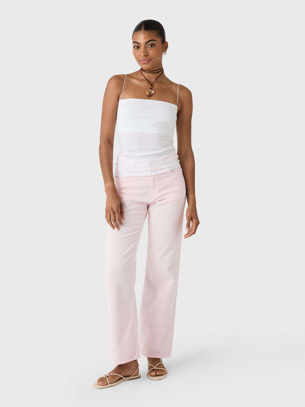 Enza Costa Women's Essential Strappy Tank - Saint Bernard