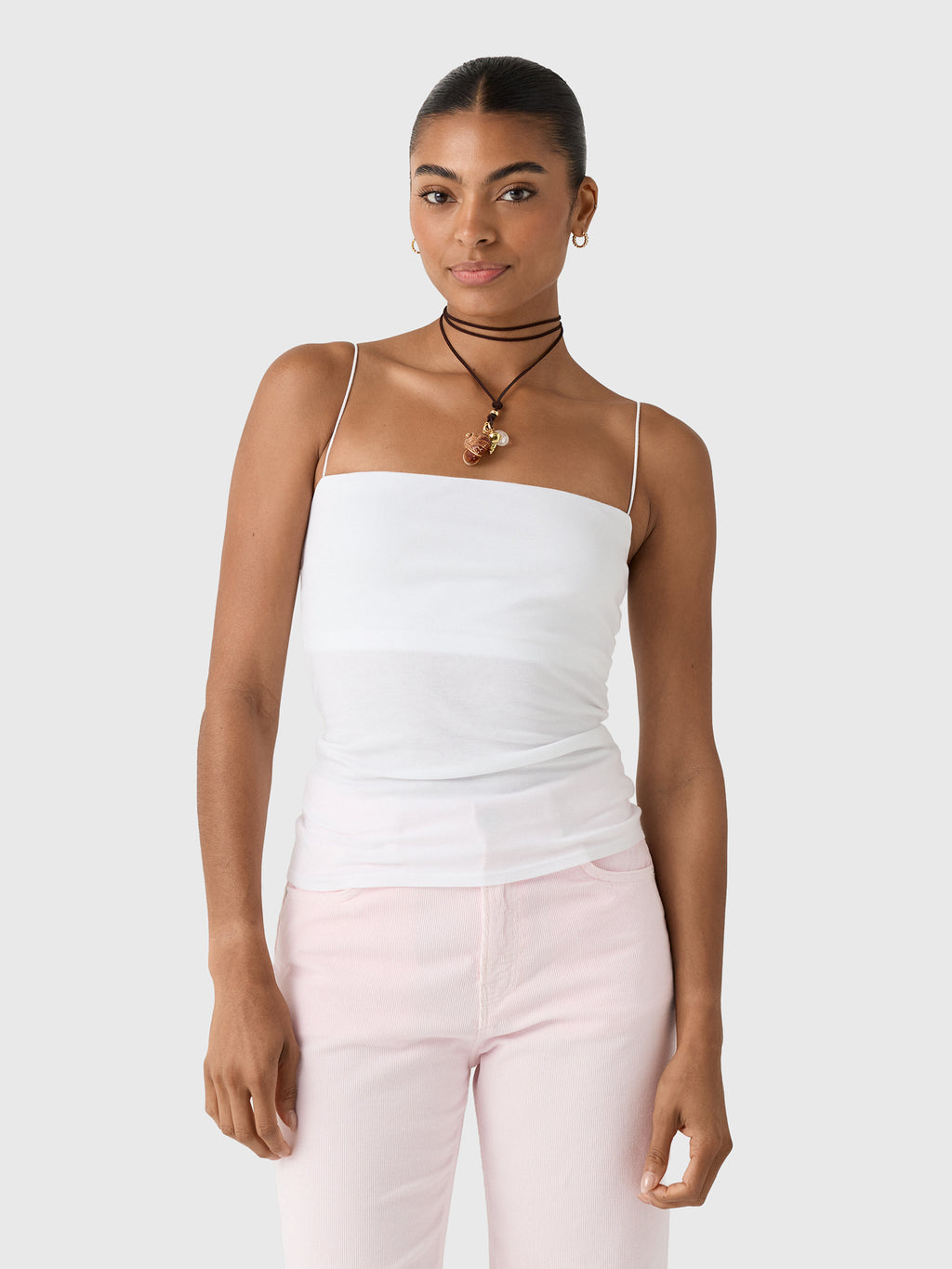 Enza Costa Women's Essential Strappy Tank - Saint Bernard