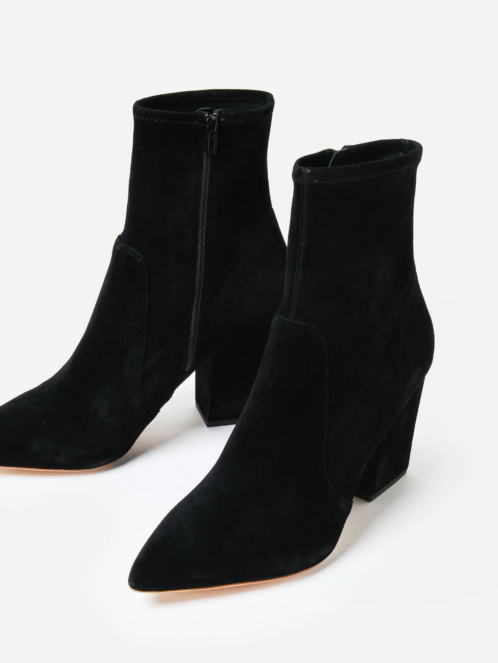 Loeffler Randall Women's Isla Suede Slim Ankle Bootie - Saint Bernard