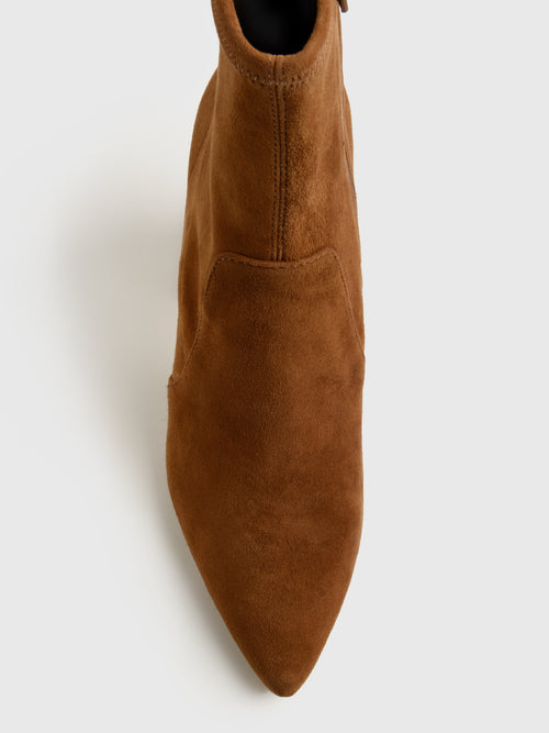 Loeffler Randall Women's Isla Suede Slim Ankle Bootie