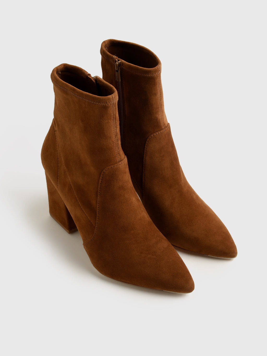 Loeffler Randall Women's Isla Suede Slim Ankle Bootie - Saint Bernard