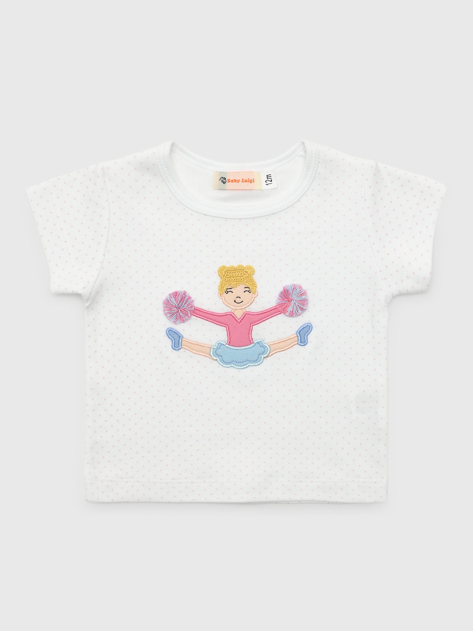 Luigi Girls' Cheerleader Tee - Saint Bernard