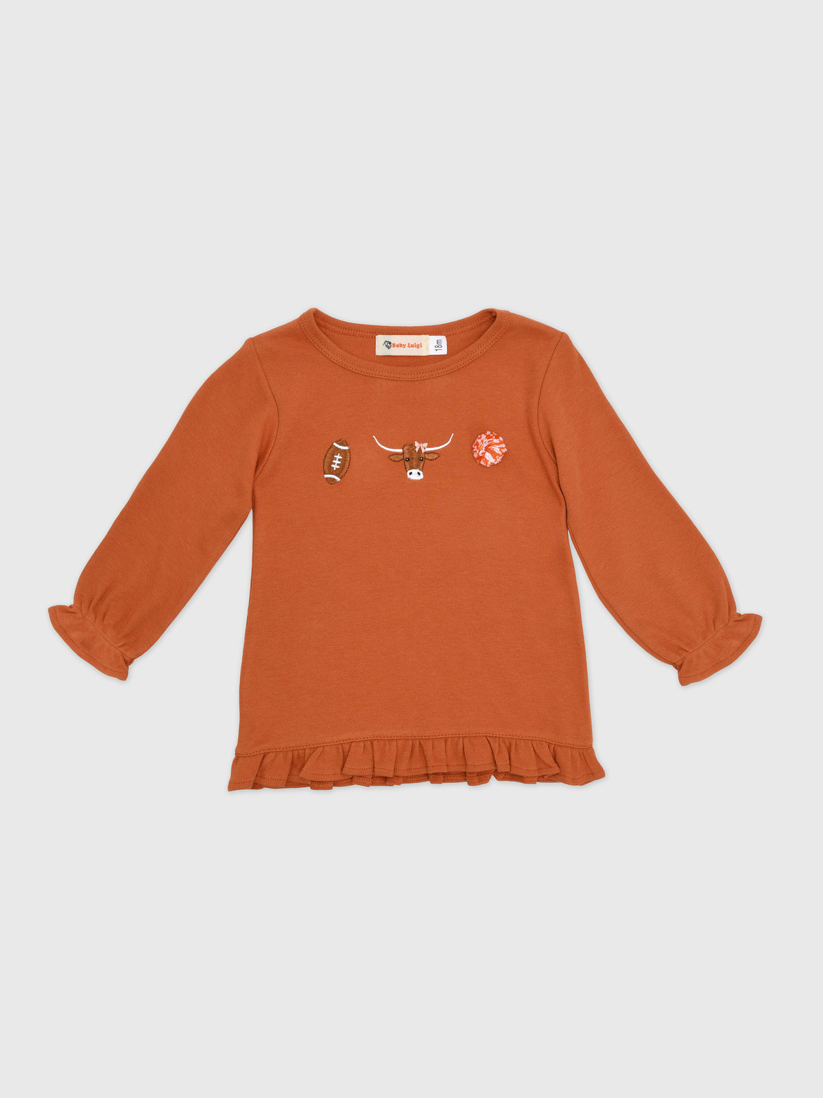 Luigi Girls' UT Longhorn Icons Swing Top - Saint Bernard