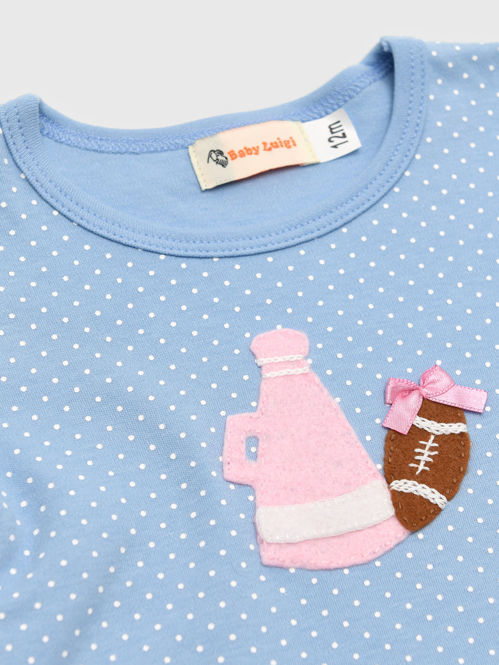 Luigi Girls' Football Tee - Saint Bernard