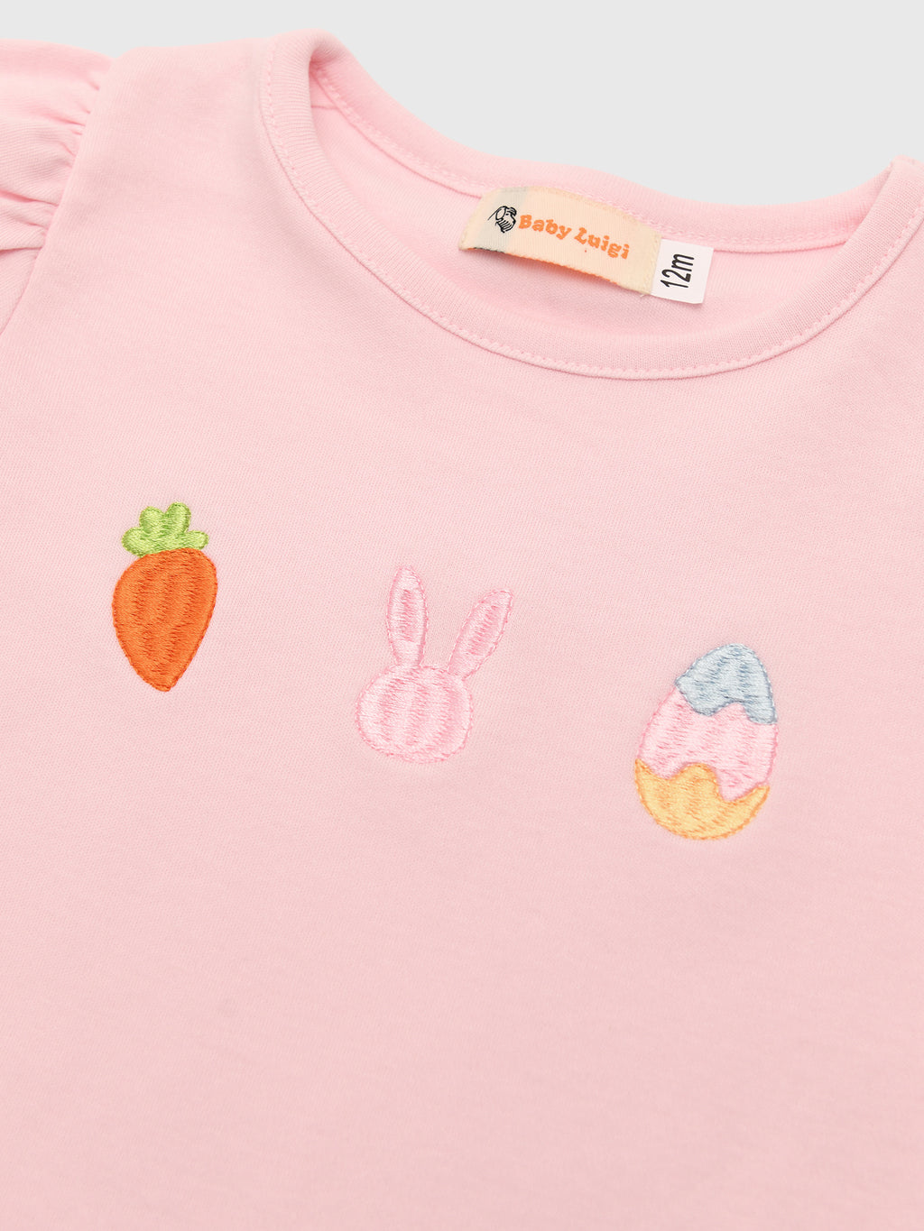 Luigi Girls' Puff Sleeve Icon Tee - Saint Bernard