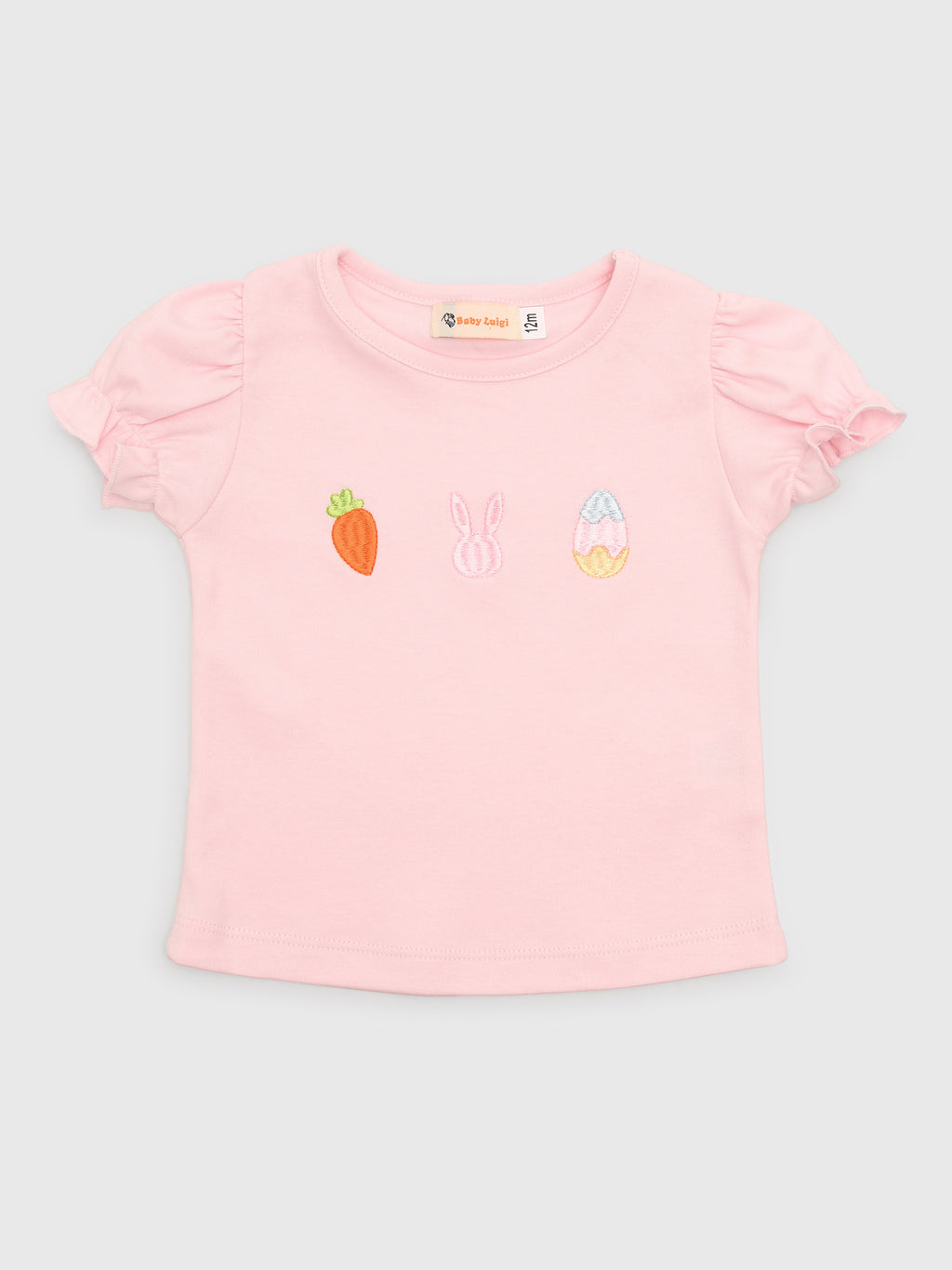 Luigi Girls' Puff Sleeve Icon Tee - Saint Bernard