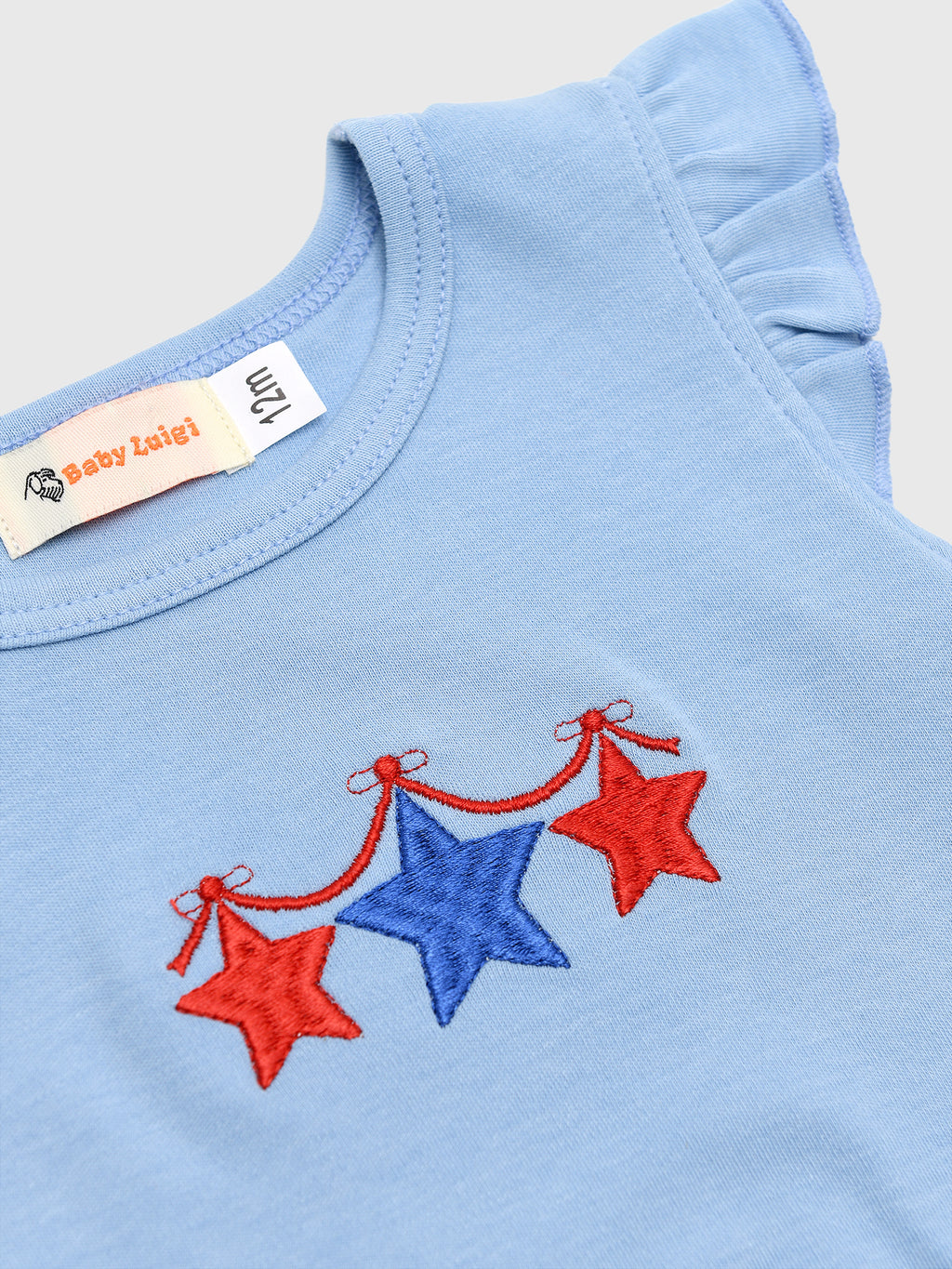 Luigi Girls' Star Icons Flutter Sleeve Top