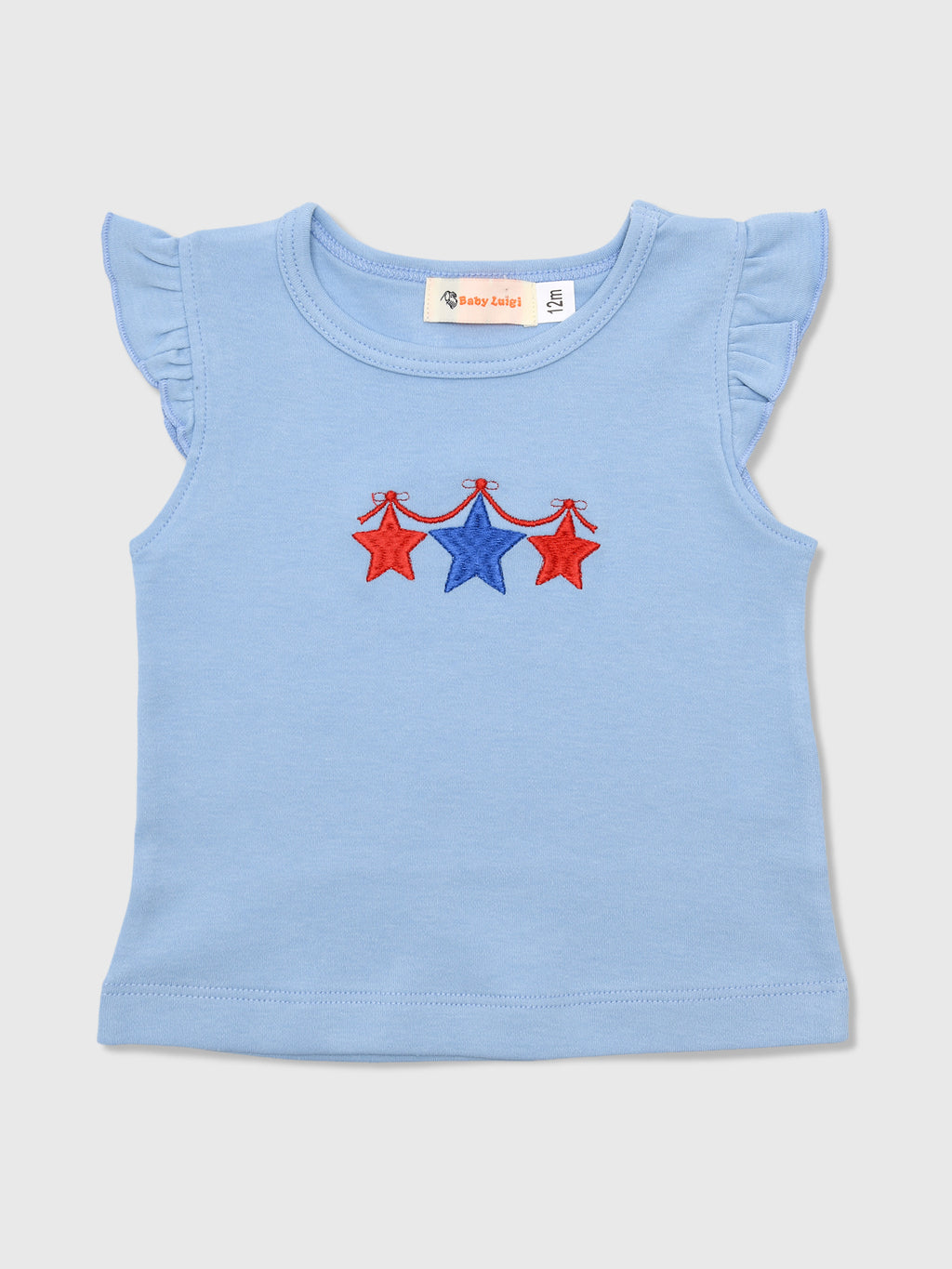 Luigi Girls' Star Icons Flutter Sleeve Top