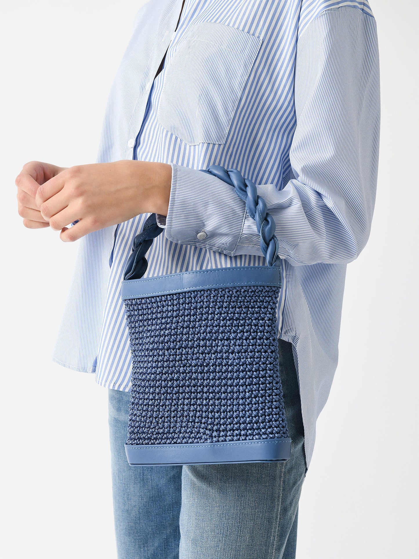 Binge Knitting Ivanna Braided Bag - Saint Bernard