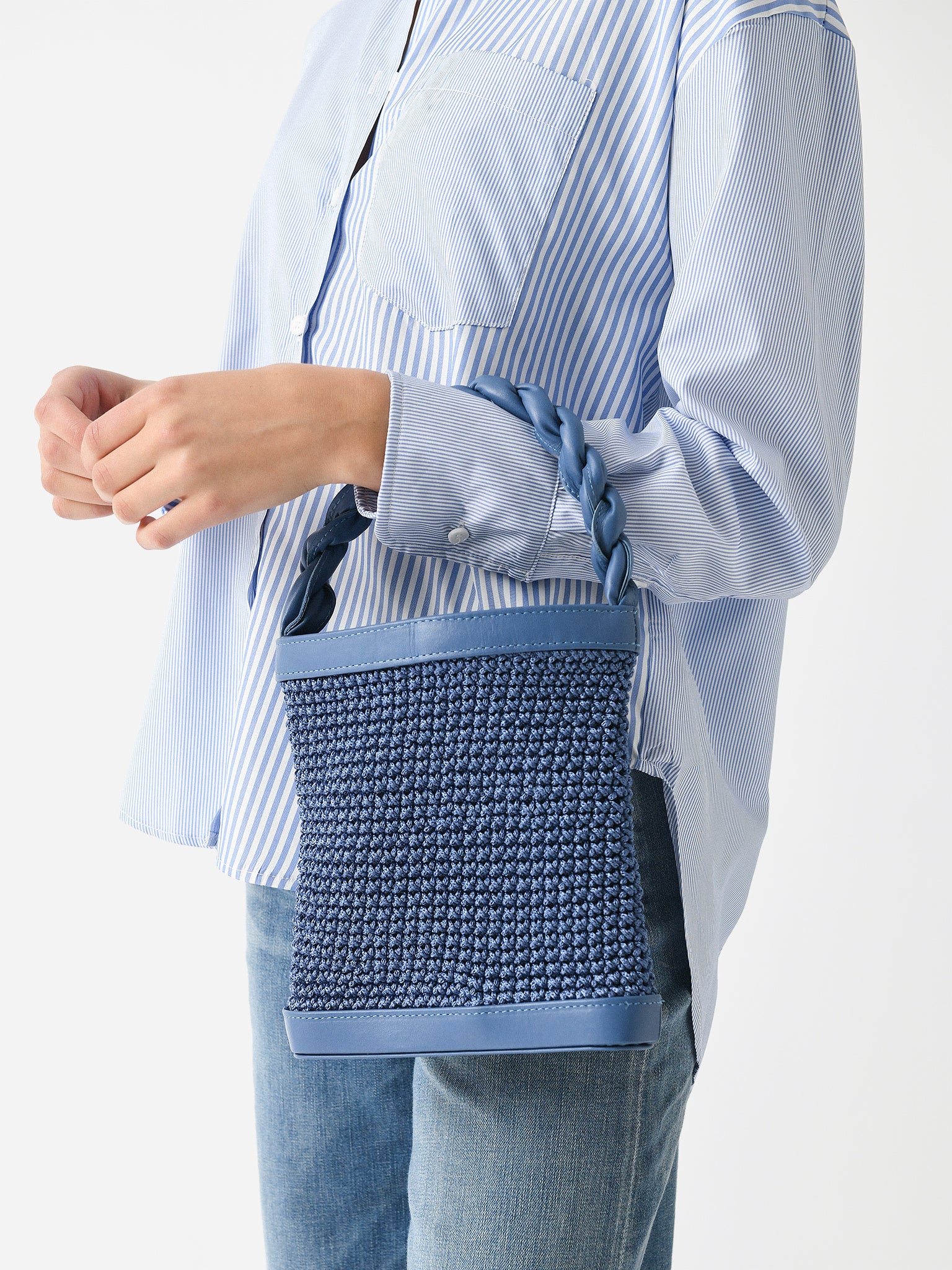 Binge Knitting Ivanna Braided Bag - Saint Bernard