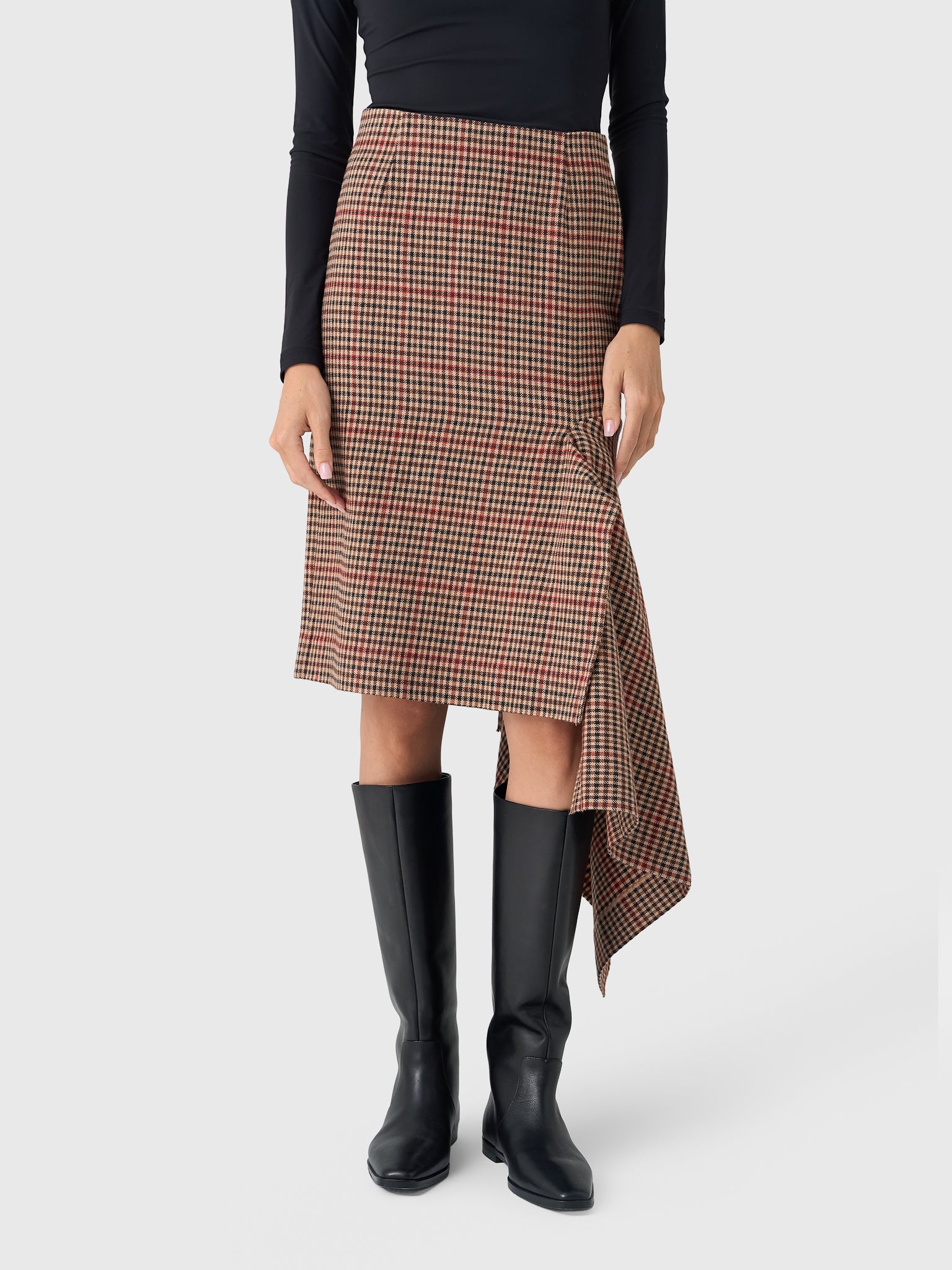 Essentiel Antwerp Women's Ifeather Draped Midi Skirt - Saint Bernard