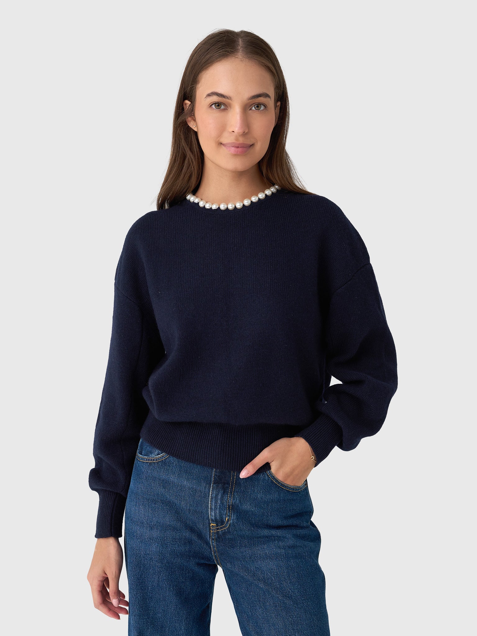 Essentiel Antwerp Women's Inti Embellished Sweater - Saint Bernard