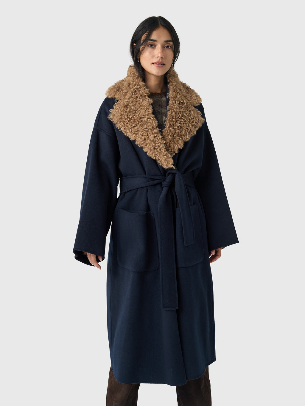 Essentiel Antwerp Women's Irno Wool Coat - Saint Bernard