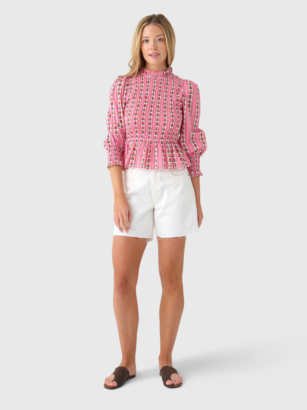 Pink City Prints Women's Isabel Top - Saint Bernard