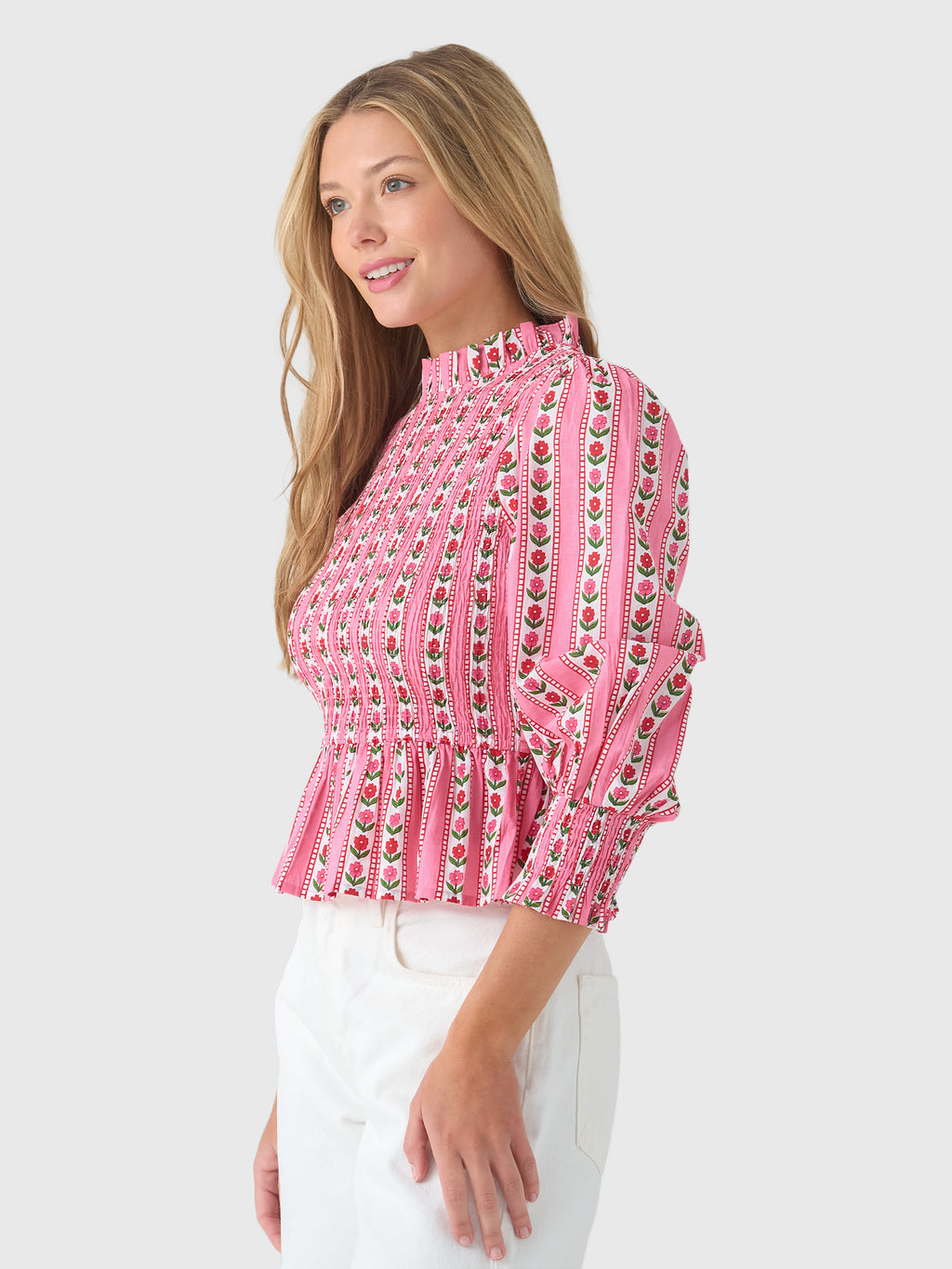 Pink City Prints Women's Isabel Top - Saint Bernard