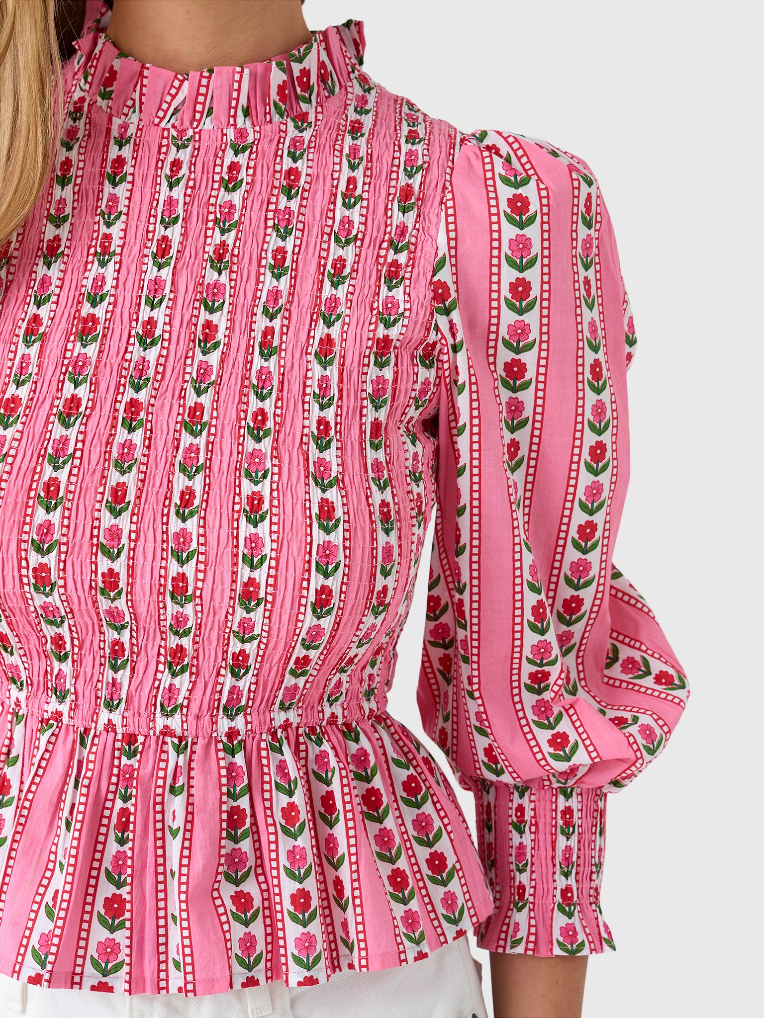 Pink City Prints Women's Isabel Top - Saint Bernard