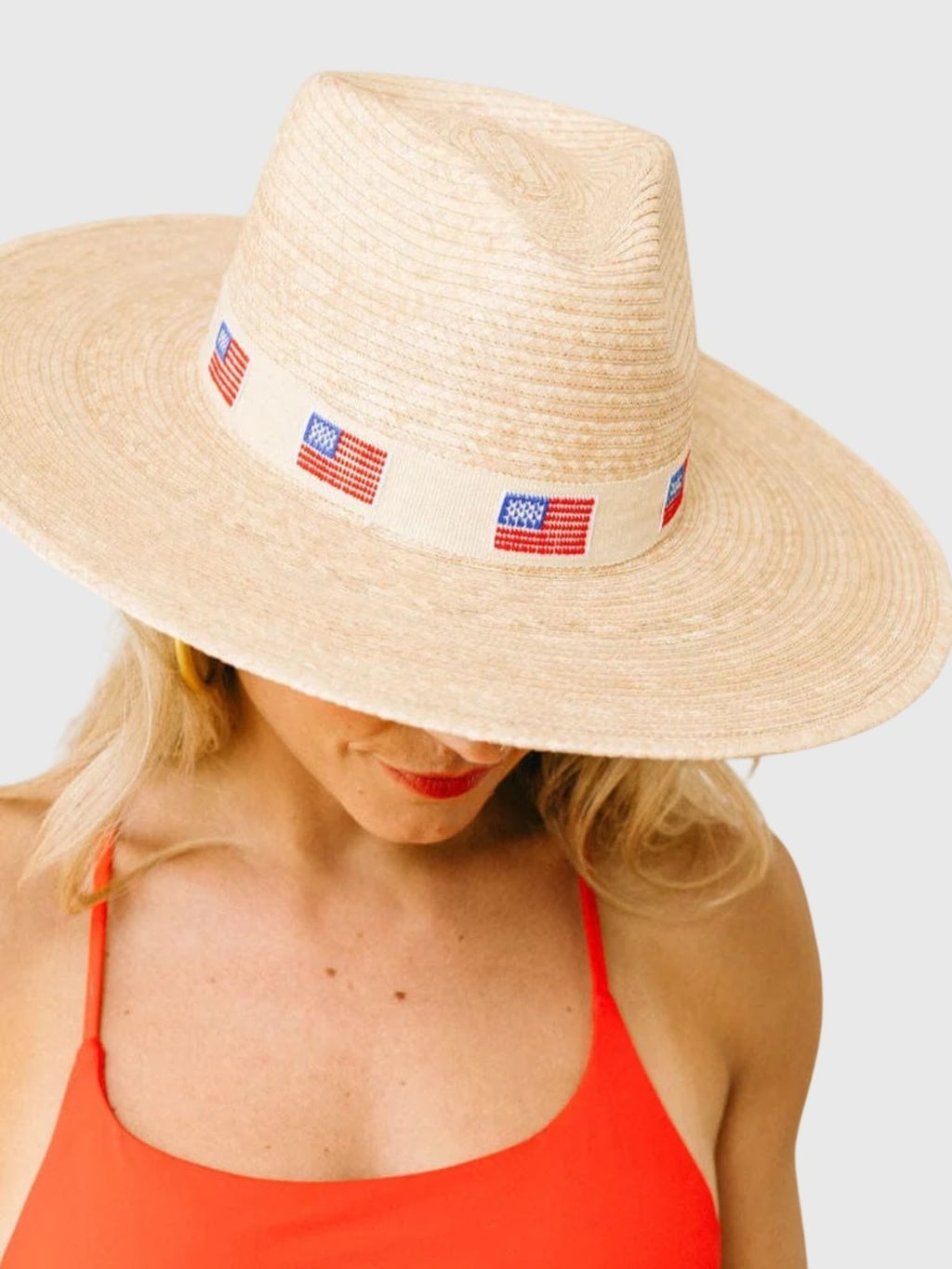 Sunshine Tienda Women's Ivory America Palm Hat - Saint Bernard