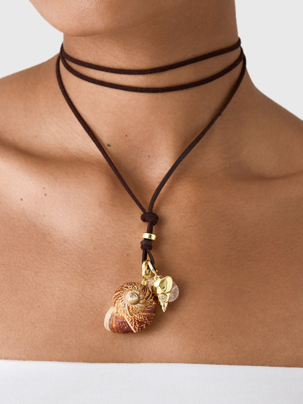 Eliou Area Charm Wrap Necklace - Saint Bernard
