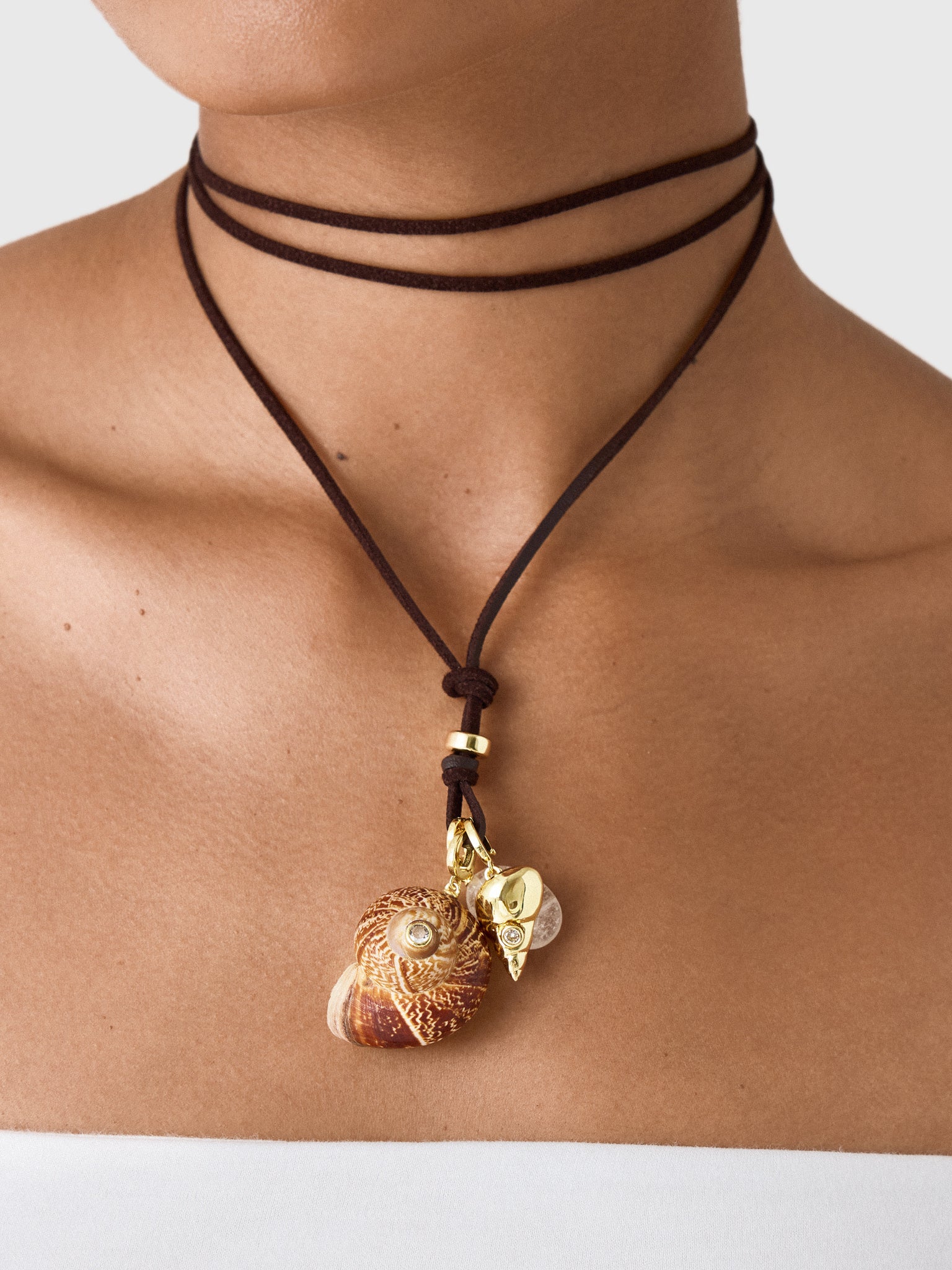 Eliou Area Charm Wrap Necklace - Saint Bernard