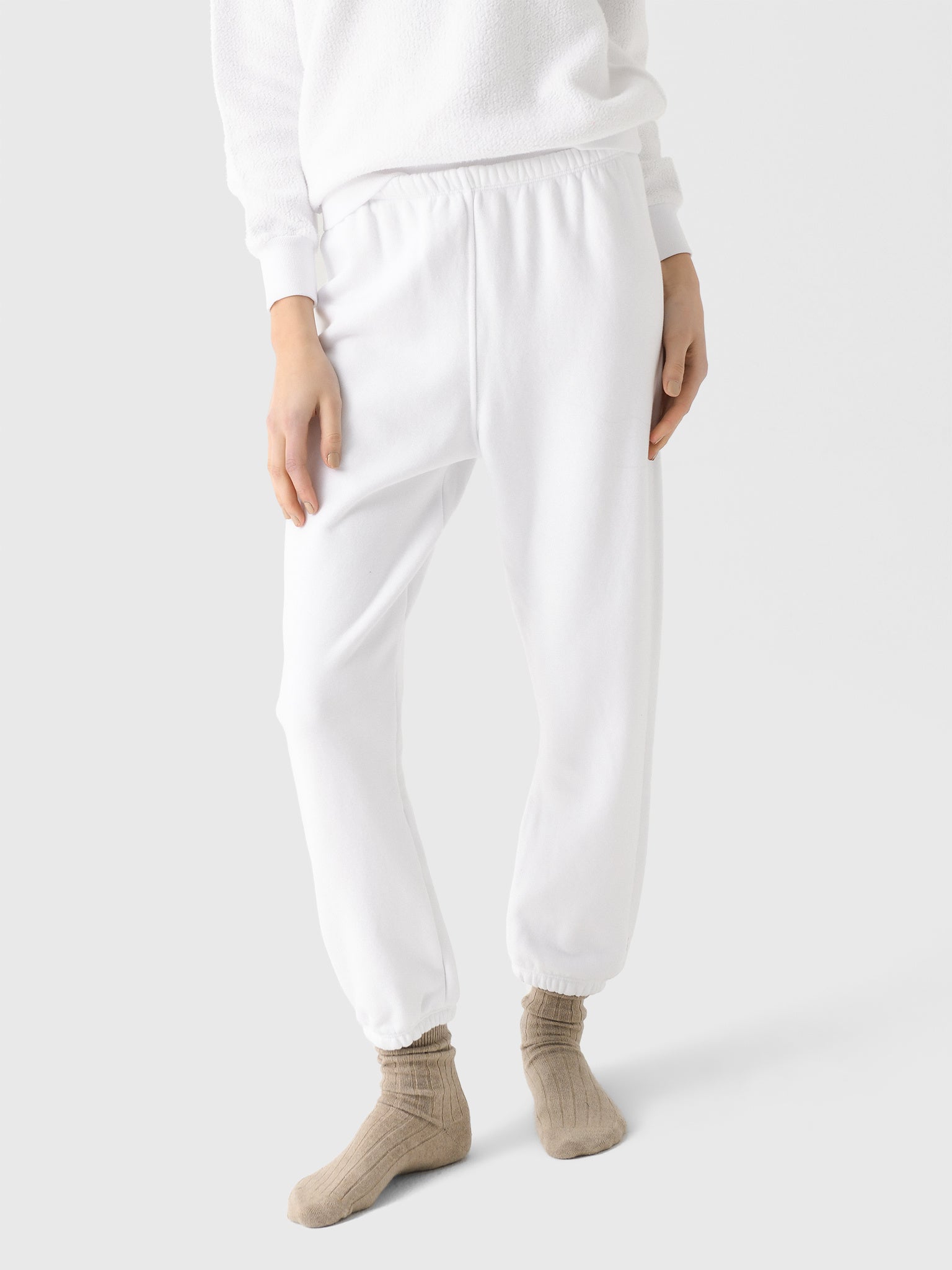Perfect White Tee Women's Stevie Fleece Sweatpant - Saint Bernard