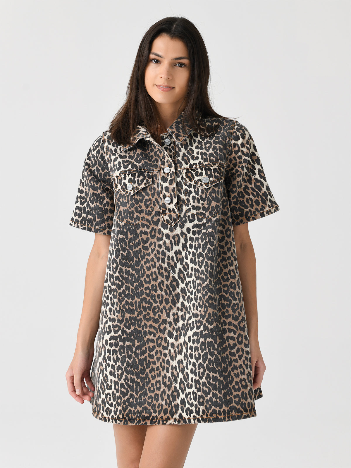 ganni denim mini dress Women's Printed sizing:10-14-XL Newborn Baby Girl Plaid Hat Option:Add Hat + $169.00 short sleeves and a