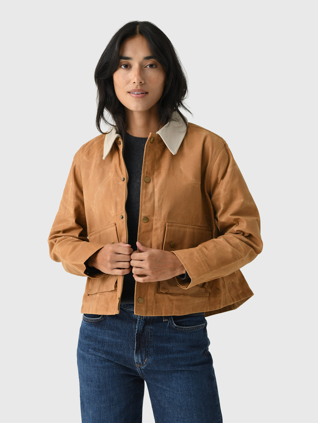 The Great Women's The Waxed Swingy Jacket - Saint Bernard