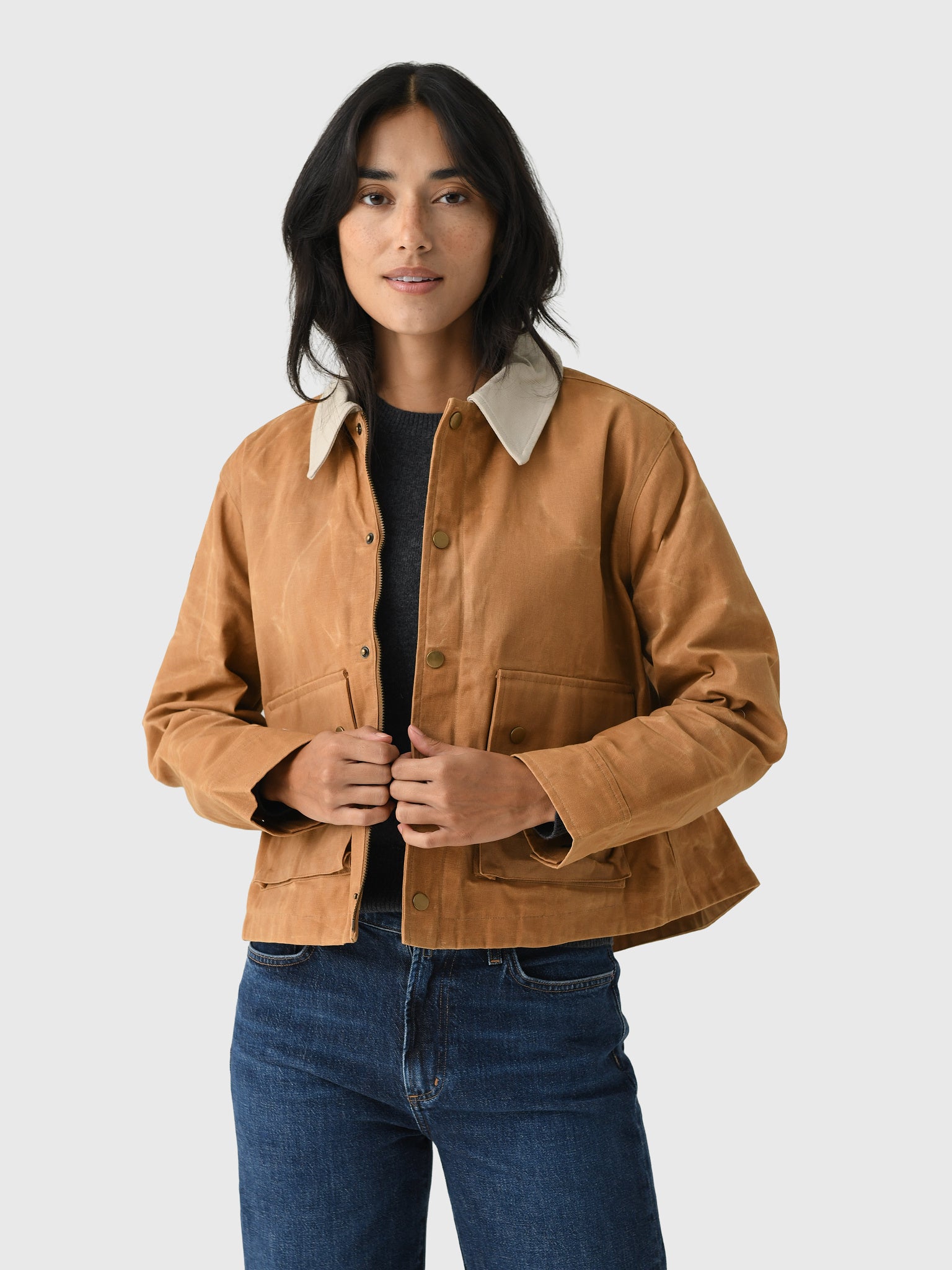 The Great Women's The Waxed Swingy Jacket - Saint Bernard