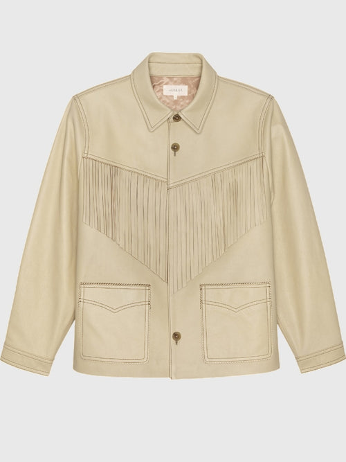 The Great Women's The Leather Fringe Jacket