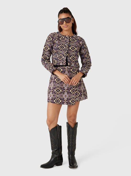 Love Note Women's Jacquard Wrap Skirt