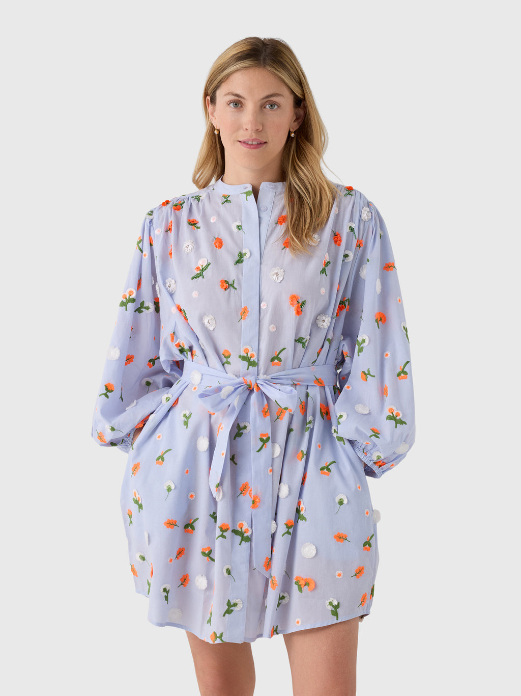 Essentiel Antwerp Women's Jalen Embroidered Mini Dress - Saint Bernard