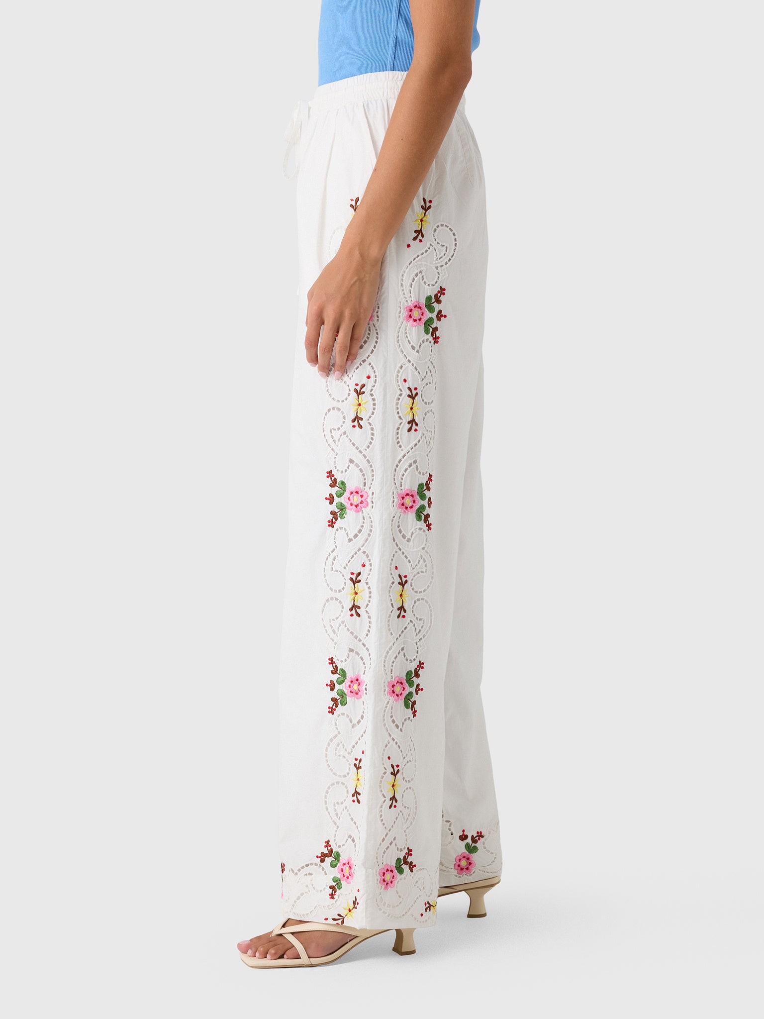 Essentiel Antwerp Women's Janai Embroidered Pant - Saint Bernard