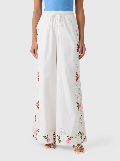 Essentiel Antwerp Women's Janai Embroidered Pant - Saint Bernard