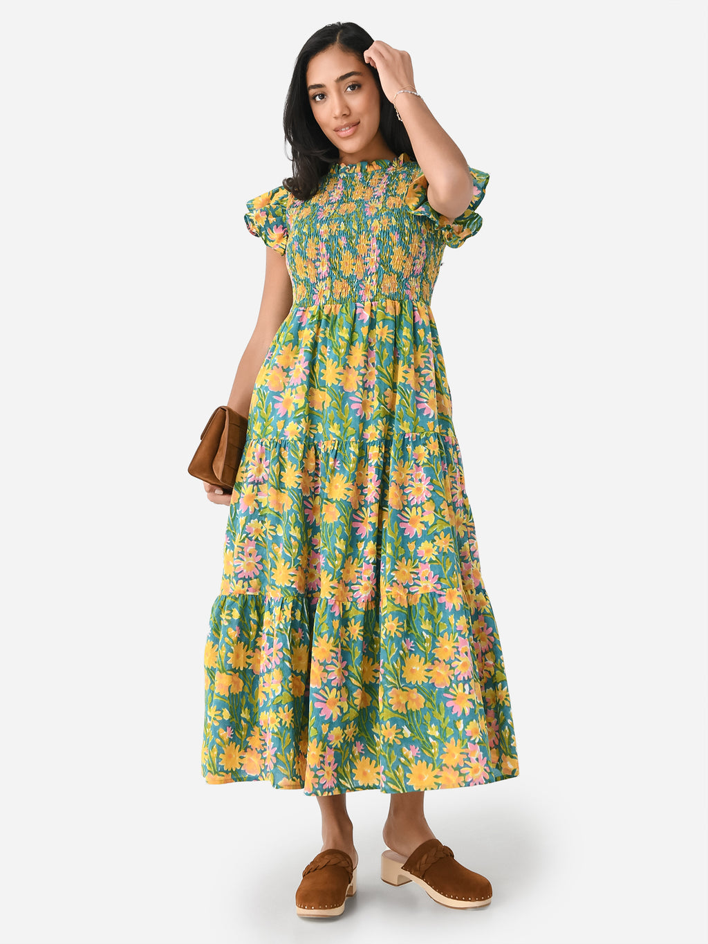 Sur La Vague Women's Jane Flutter Maxi Dress - Saint Bernard