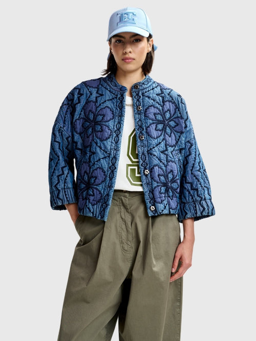 Essentiel Antwerp Women's Jatropha Embroidered Denim Jacket